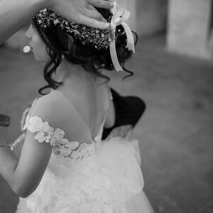 Handmade Flower Girl Dress(s)  in Ivory.
